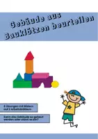 Vorschau - Arbeitsblätter - Vorschule / Schulstart: Gebäude aus Bauklötzen beurteilen - Deckblatt