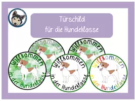 Vorschau - Anderer Materialtyp - Türschilder Hundeklasse #Jack Russel #Klassentier - Deckblatt