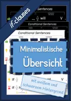 Vorschau - Poster - if-clauses minimalistisch - als Folie, Poster oder Merkblatt - Deckblatt