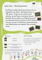 Vorschau - Arbeitsblätter - Arbeitsblatt und interaktive pdf - Das Klassenzimmer vor 100 Jahren - Seite 1