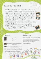 Vorschau - Arbeitsblätter - Arbeitsblatt und Interaktive pdf - Die Schrift vor 100 Jahren - Seite 1