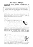 Vorschau - Arbeitsblätter - Die Wikinger: Lückentext zum "Was ist was"-Film - Deckblatt