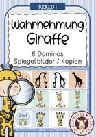 Vorschau - Unterrichtsreihen - Giraffe - 6 Dominos zur Wahrnehmung 🦒 - Deckblatt