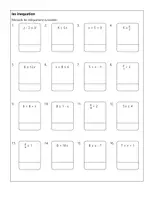 Aperçu - Feuilles d'exercices - Mathématiques:Maîtrise des inéquations Défie les équilibres mathématiques ! - Page 1