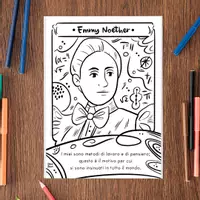 anteprima - Materiale per pittura e bricolage - Pagine da colorare, scopri il potere delle menti brillanti di Hypatia, Emmy Noether e Sofja Kovalevskaja! - Pagina di copertina