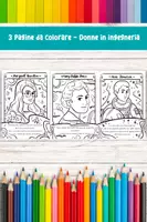 anteprima - Materiale per pittura e bricolage - Donne nelle STEM, Margaret Hamilton, Mary Golda Ross e Mae Jemison, Pagine da Colorare - Pagina di copertina