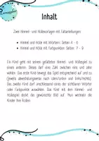 Vorschau - Mal- und Bastelvorlagen - Präpositionen: Himmel und Hölle (Sommer) - Seite 1
