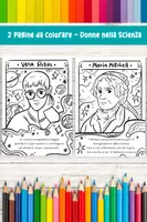 anteprima - Materiale per pittura e bricolage - Vera Rubin e Maria Mitchell, Avventure Spaziali e Celesti Scopritrici: Pagine da Colorare su due Astronome che Illuminano il Cielo - Pagina di copertina