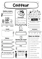 Vorschau - Arbeitsblätter - Coiffeur Fiche signalétique (français) - Seite 1