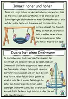 Vorschau - Aufgabenkarten - Abschreibkartei / Abschreibtexte "Auf dem Spielplatz" DaZ / DaF / Deutsch - Seite 2