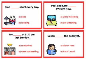 Vista previa - Juegos / Gamificación - GRAMMAR REVISION – Multiple-choice Board Game - página 3