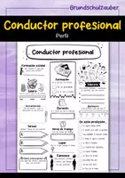Vorschau - Arbeitsblätter - Conductor profesional Perfil (español) - Deckblatt