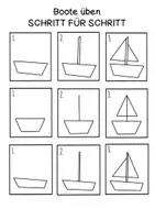 Vorschau - Stundenentwürfe - Geometrische Boote - Kunstidee für den Sommer ⛵️ - Seite 3