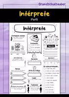 Vorschau - Arbeitsblätter - Intérprete Perfil (español) - Deckblatt