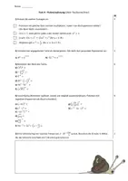Vorschau - Test - Vier Tests (inkl. Lösungen) - Klasse 9 (Potenzrechnung ohne TR) - Seite 1