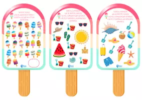 Vista previa - Tarjetas / Manipulativos - DESAFÍOS COGNITIVOS DE VERANO - página 2