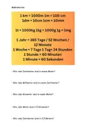 Vorschau - Arbeitsblätter - Maßeinheiten umrechnen Merkkasten Aufgaben Lösung - Seite 2