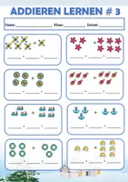 Vorschau - Arbeitsblätter - 1. Klasse Mathematik Addition lernen (5 Arbeitsblätter) - Seite 3