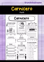 Vorschau - Arbeitsblätter - Carnicero Perfil (español) - Deckblatt