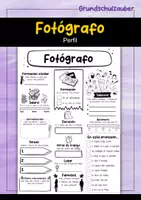 Vorschau - Arbeitsblätter - Fotógrafo Perfil (español) - Deckblatt