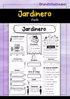 Vorschau - Arbeitsblätter - Jardinero Perfil (español) - Deckblatt