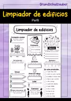 Vorschau - Arbeitsblätter - Limpiador de edificios Perfil (español) - Deckblatt