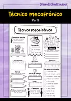 Vorschau - Arbeitsblätter - Técnico mecatrónico Perfil (español) - Deckblatt