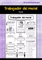 Vorschau - Arbeitsblätter - Trabajador del metal Perfil (español) - Deckblatt