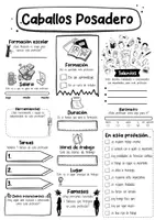 Vorschau - Arbeitsblätter - Caballos Posadero Perfil (español) - Seite 1