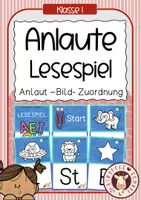 Vorschau - Unterrichtsreihen - Laute hören & unterscheiden – Lesespiel zur Lautschulung Klasse 1 - Deckblatt