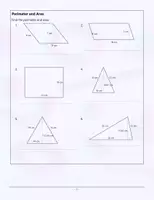 Aperçu - Feuilles d'exercices - Mathématiques:100 Math Exercises Surface and Perimeter Calculations - Page 1