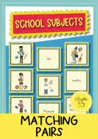 Vista previa - Juegos / Gamificación - School subjects: Matching Pairs Game | Juego de Memory® (inglés) - Portada