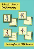 Vista previa - Juegos / Gamificación - School subjects: Matching Pairs Game | Juego de Memory® (inglés) - página 1
