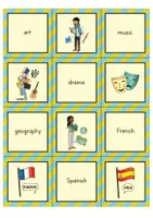 Vista previa - Juegos / Gamificación - School subjects: Matching Pairs Game | Juego de Memory® (inglés) - página 3