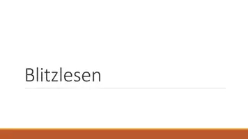 Vorschau - Spiele - Blitzlesen 1 LESESPIEL für die Unterstufe - Seite 1