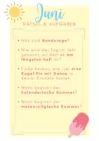 Vorschau - Arbeitsblätter - Monatsgedicht Juni (Grundschule Klasse 3/4) Sommer - Seite 2