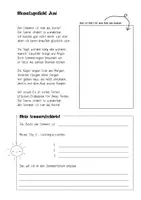 Vorschau - Arbeitsblätter - Monatsgedicht Juni (Grundschule Klasse 3/4) Sommer - Seite 3