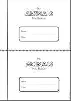 Vorschau - Arbeitsblätter - My Animals Mini Booklet | Activity Book | Vocabulary #easterlove24 - Seite 1