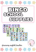 Vista previa - Juegos / Gamificación - SCHOOL SUPPLIES: BINGO - Portada