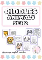 Vista previa - Tarjetas / Manipulativos - ANIMALS' RIDDLES: SET 2 - Portada