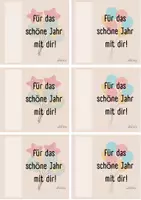 Vorschau - Mal- und Bastelvorlagen - Merci für das schöne Jahr - Geschenk vor den Ferien - Seite 1