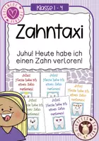 Vorschau - Bildkarten - Zahntaxi - Zettelchen für das Zahntütchen - Deckblatt