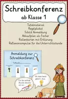 Vorschau - Stundenentwürfe - Schreibkonferenz Material ab Klasse 1 - Deckblatt