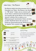 Vorschau - Arbeitsblätter - Arbeitsblatt und interaktive pdf - Das Material in der Schule vor 100 Jahren - Seite 1