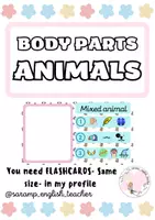 Vista previa - Unidades / Secuencias / Situaciones de Aprendizaje - ANIMALS: BODY PARTS - Portada