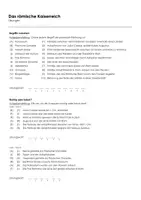 Vorschau - Arbeitsblätter - Das römische Kaiserreich (Infotext und Übungen) - Seite 1