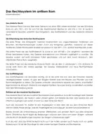 Vorschau - Arbeitsblätter - Das Rechtssystem im antiken Rom (Infotext und Übungen) - Deckblatt
