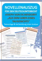 Vorschau - Arbeitsblätter - Novellenauszug: Joseph von Eichendorff - "Aus dem Leben eines Taugenichts" - Analyse - Deckblatt