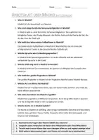 Vorschau - Arbeitsblätter - AB mit Fragen zum Thema "Madrid" + Lösungsblatt - Seite 1