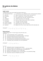 Vorschau - Arbeitsblätter - Die gotische Architektur (Infotext und Übungen) - Seite 1